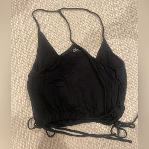 ALO Yoga cropped top with adjustable strings - Size S